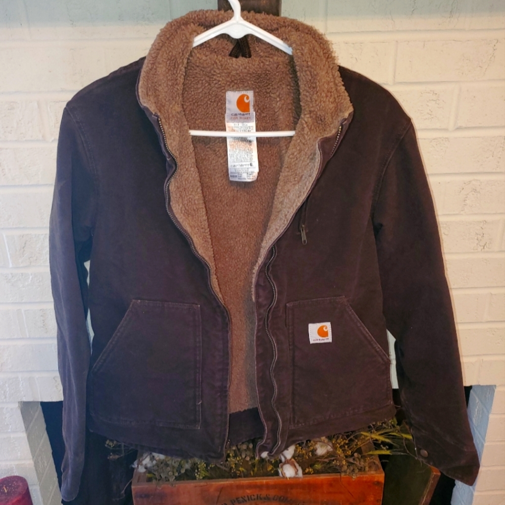 Women's Carharrt Sherpa Coat Size Small